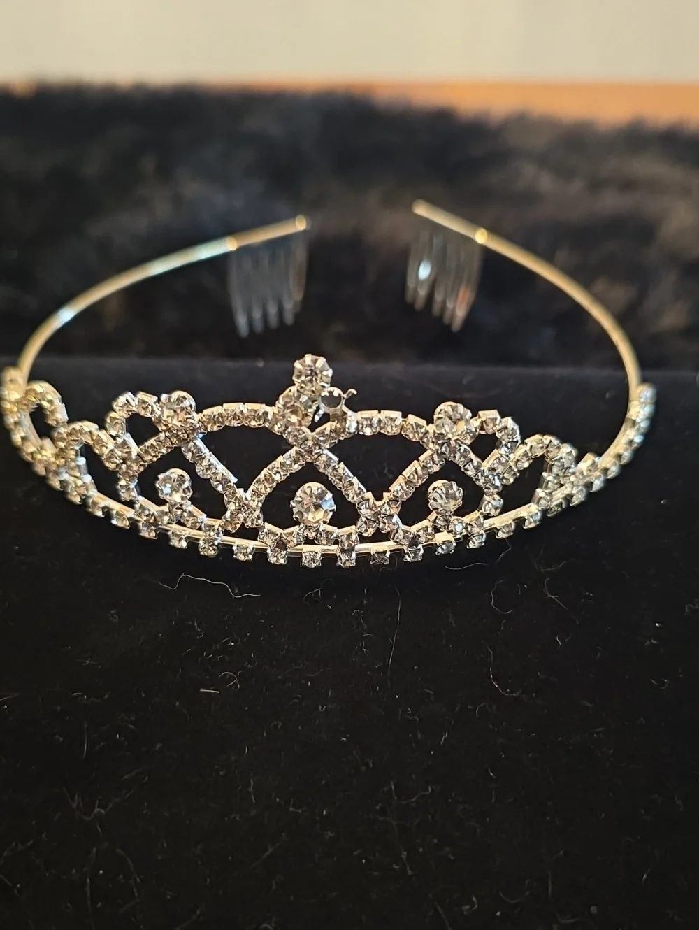 Crystal Rhinestone Tiara Headband - Clear Stones